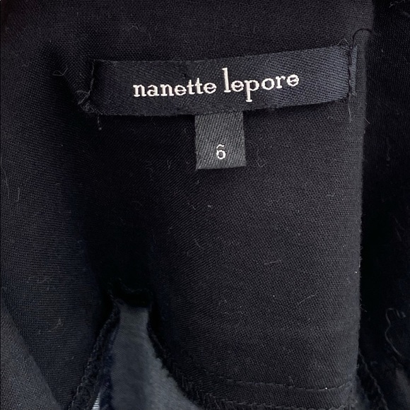 Nanette Lepore size 6, denim M. Blue Plunging dress - Crisscross back. Like new - Picture 7 of 7